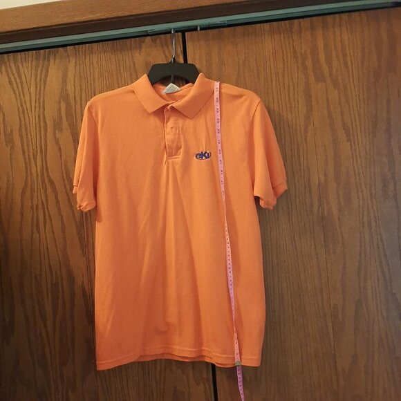 Vintage Stedman by Hanes Men's EKI Polo Orange Size M (38-40) PreLoved - Picture 2 of 5